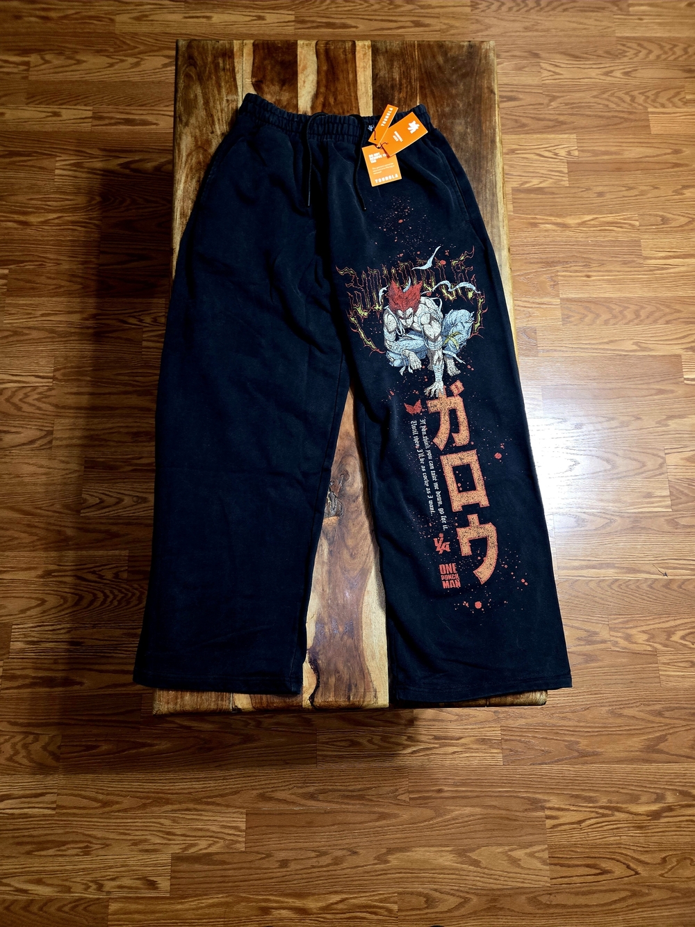 YoungLA/One Punch Man Collab Men's Black Sweatpants